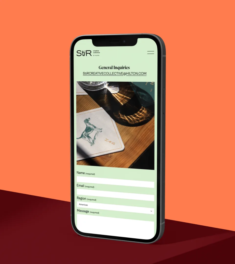 The contact form