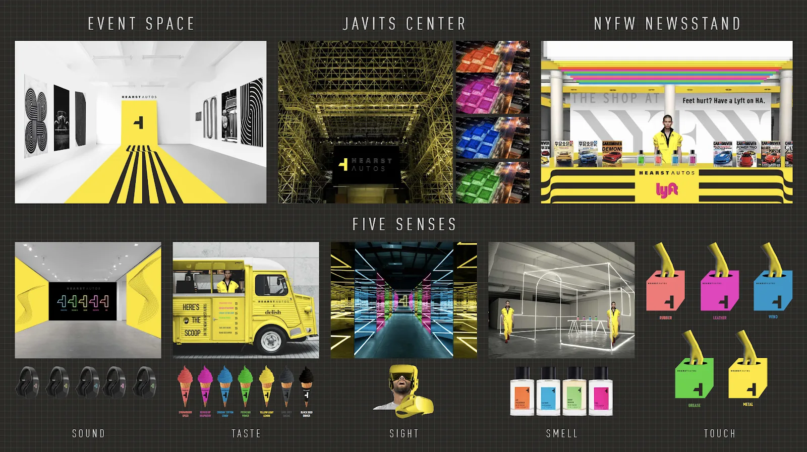 Event space and five senses boards