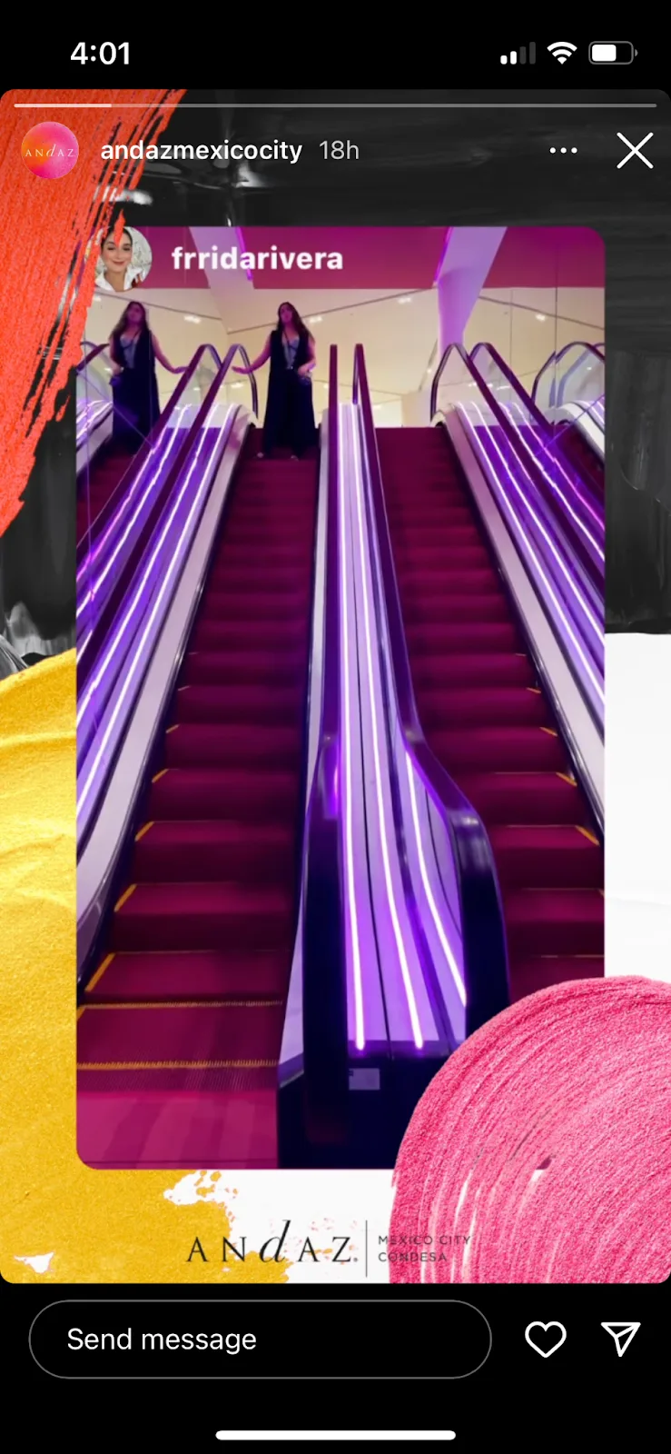 An Andaz interior, in story format