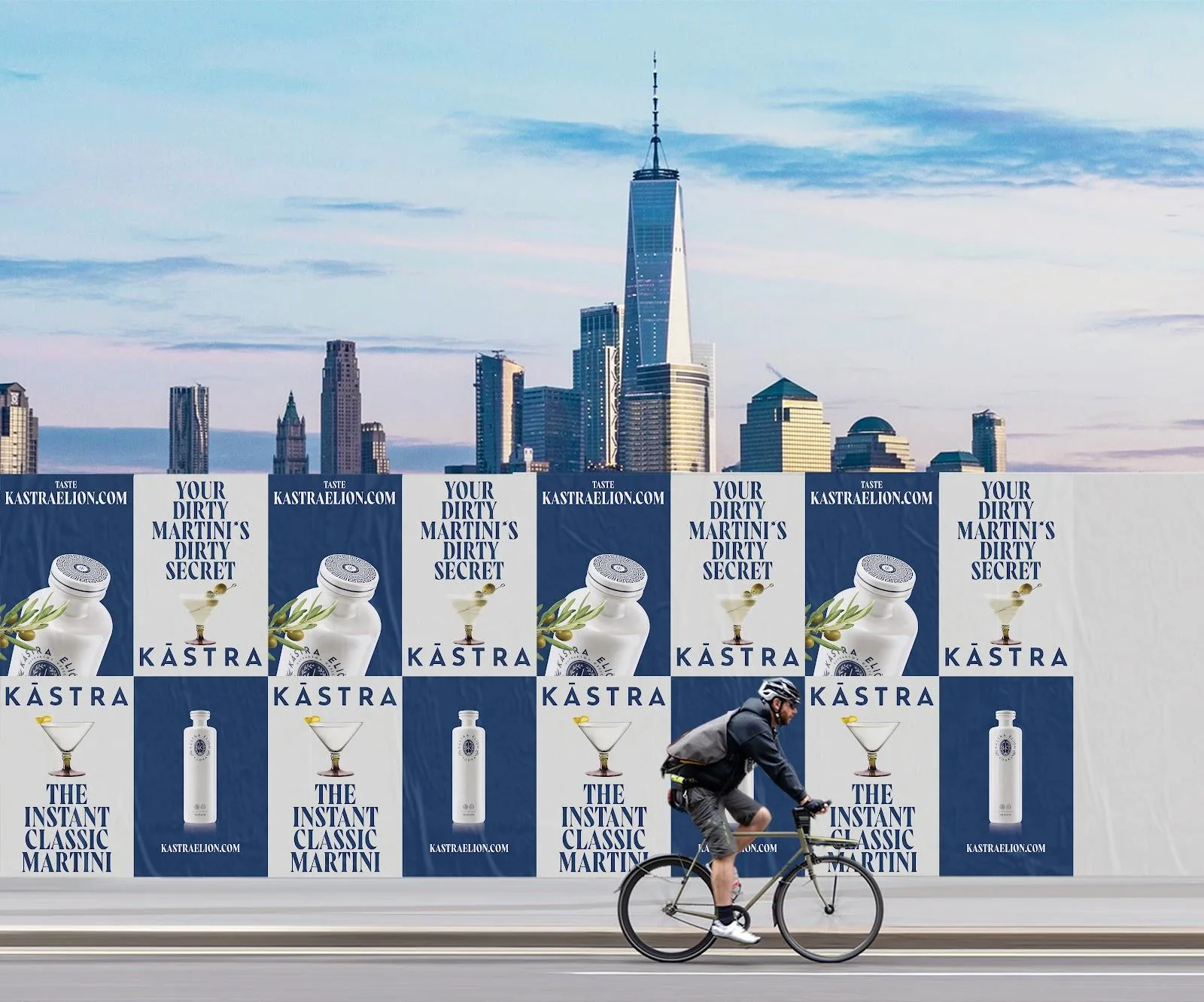 The campaign running the length of a hoarding