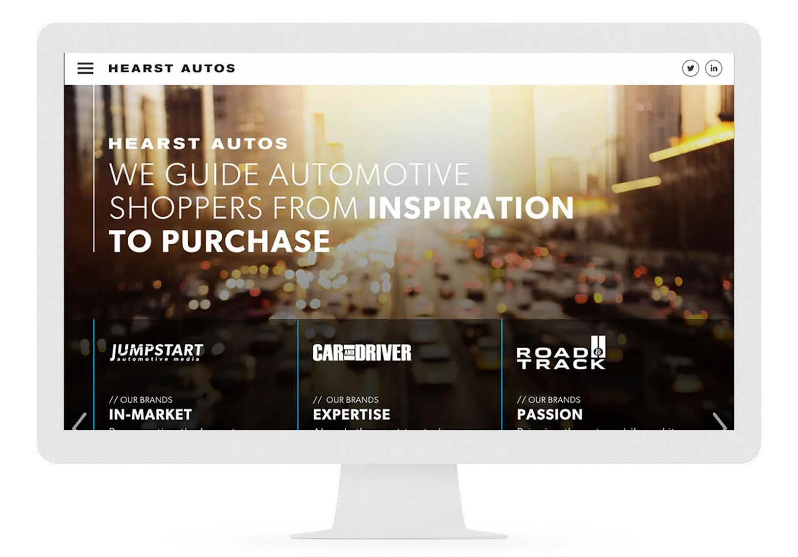The previous Hearst Autos website