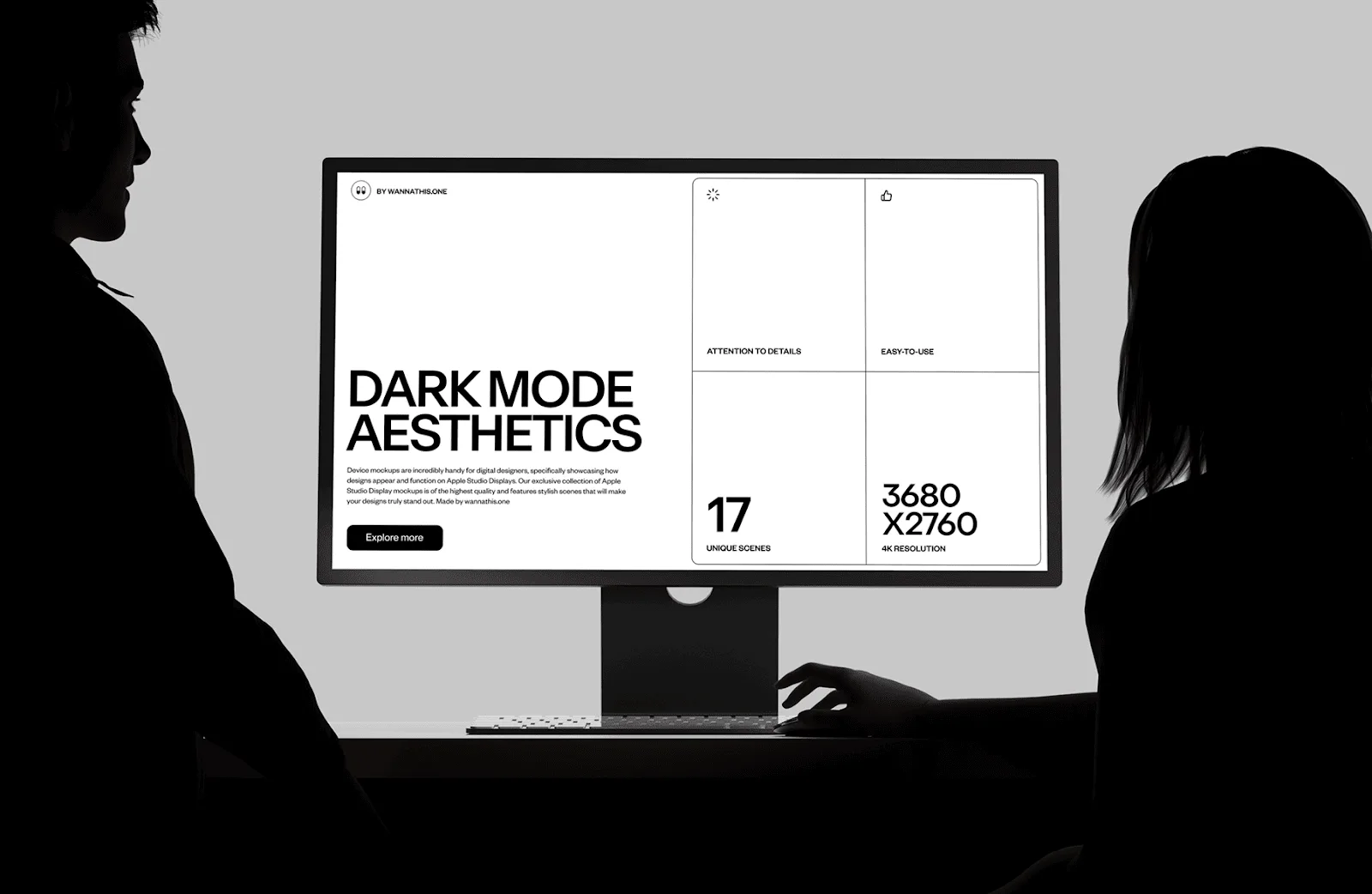 Dark mode editorial system on screen