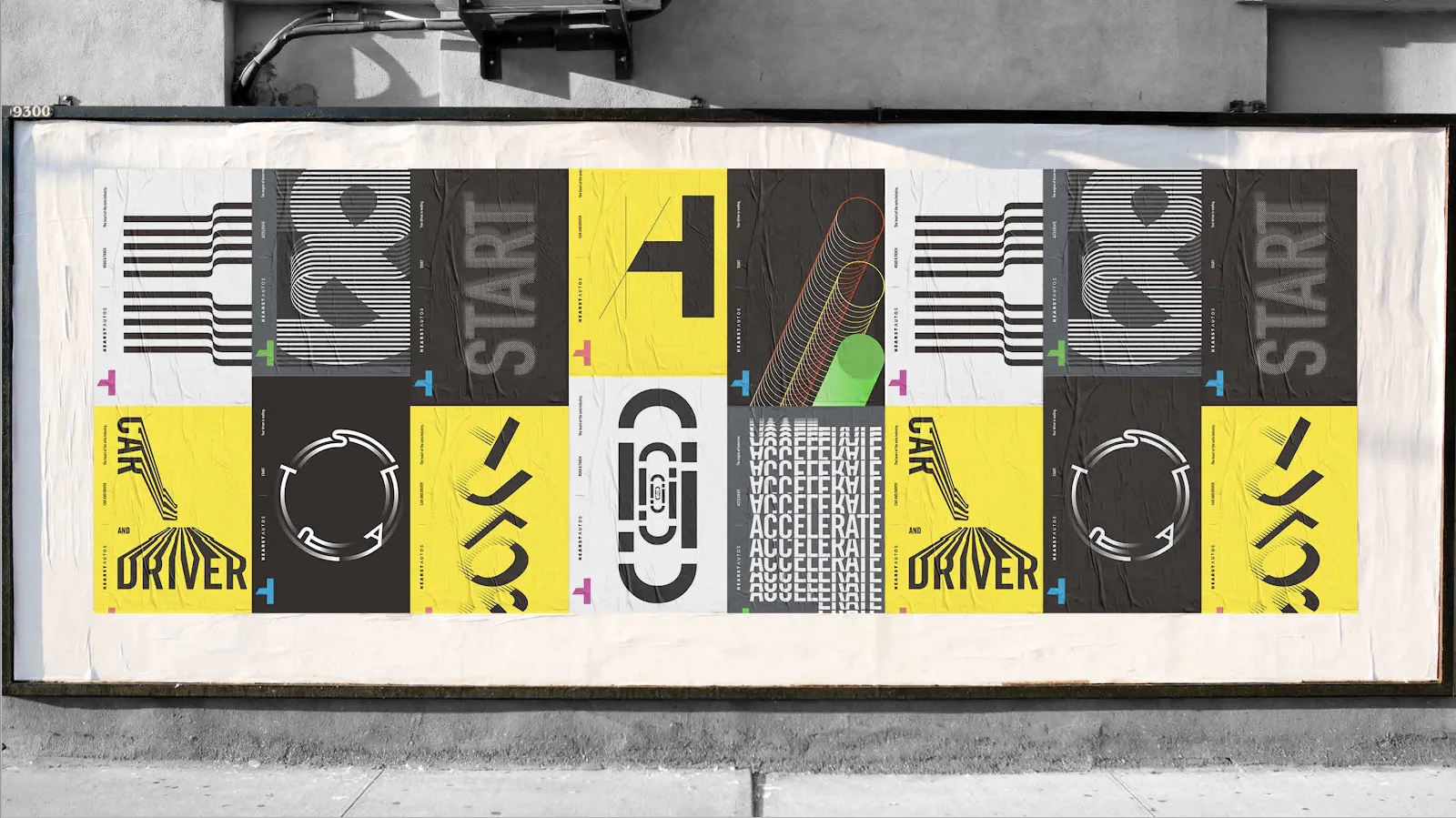 Poster wall paste-up
